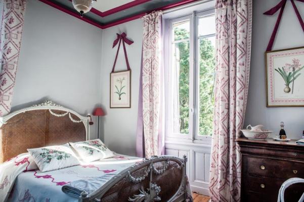 Chambre rose maison d'hôtes la Guérandière